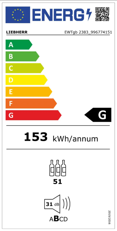 Liebherr inbouwwijnkast 122 EWTGB238322