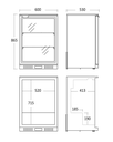 Professionele 1 deurs backbar koelkast Scancool BB141HBA