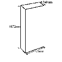 Mondial Elite Bewaarkoelkast met statische koeling KIC PR 60 LT