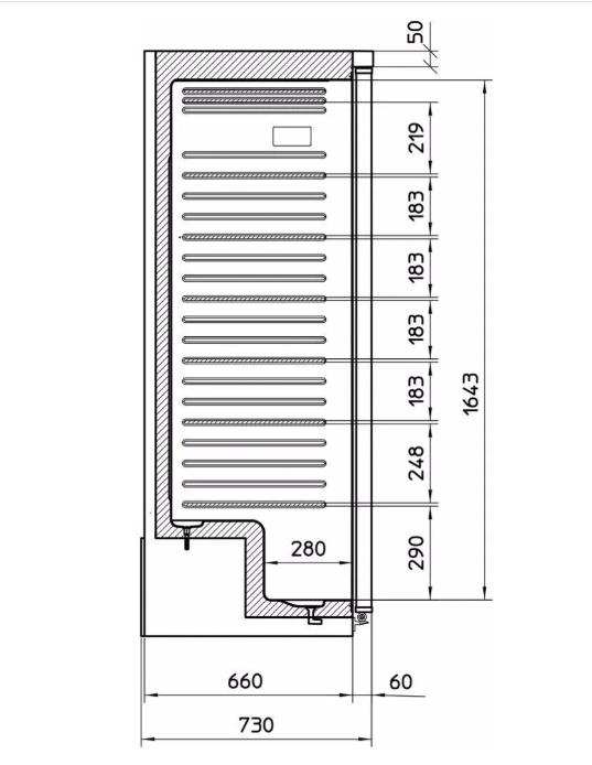 Mondial Elite Super zuinige bewaardiepvriezers met statische koeling KIC N 60 LT 