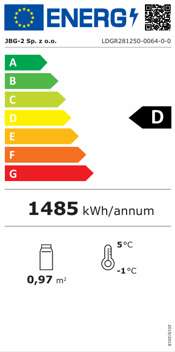 JBG geforceerde koeltoonbank Grazia LDGR 28-H MODULE 1250