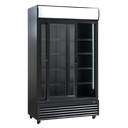 Scancool koelkast met glazen shuifdeuren SD 1002 BSLE