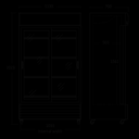 Scancool koelkast met glazen shuifdeuren SD 1002 BSLE