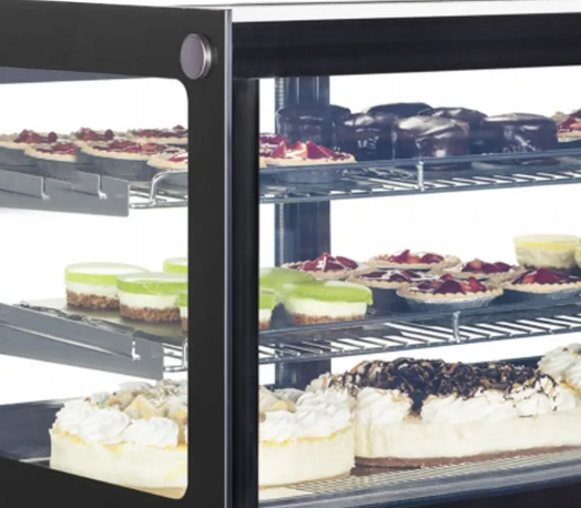 Tefcold Display opzetkoeltoonbank met rechte ruit LCT 750 F-P   