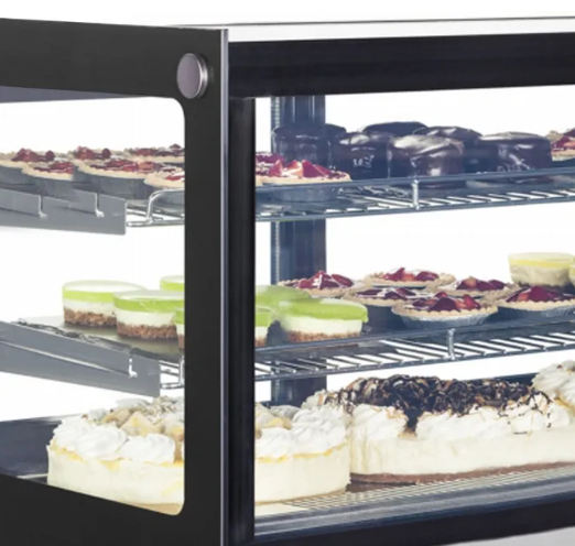 Tefcold Display opzetkoeltoonbank met rechte ruit LCT 900 F-P