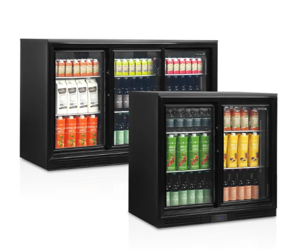 Tefcold Barkoelkast met glazen schuifdeuren DB 201 S