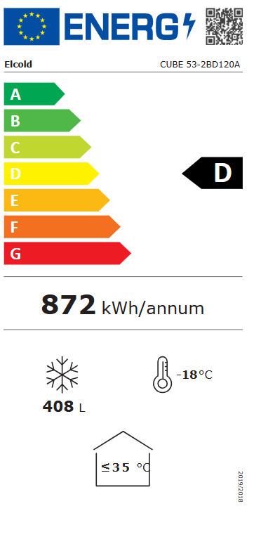 Elcold bewaarder met geïsoleerde schuifdeksels CUBE 53