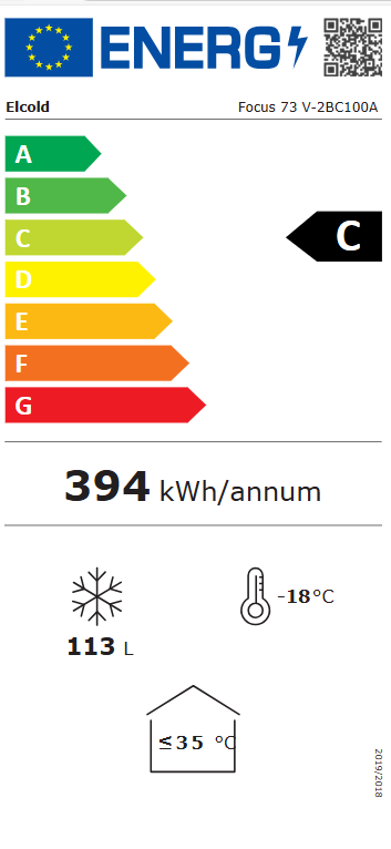 Elcold Bewaarders voor roomijs en diepvriesproducten met gebogen glazen schuifdeksels FOCUS 73 V