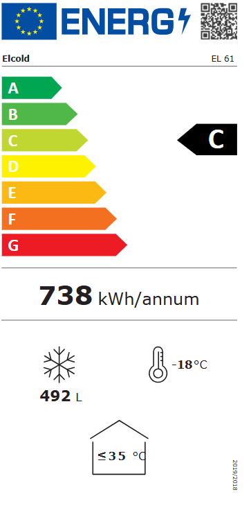 Elcold professionele diepvrieskist EL 61