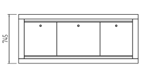 Infrico Inbouw saladette geventileerd EECFV 5