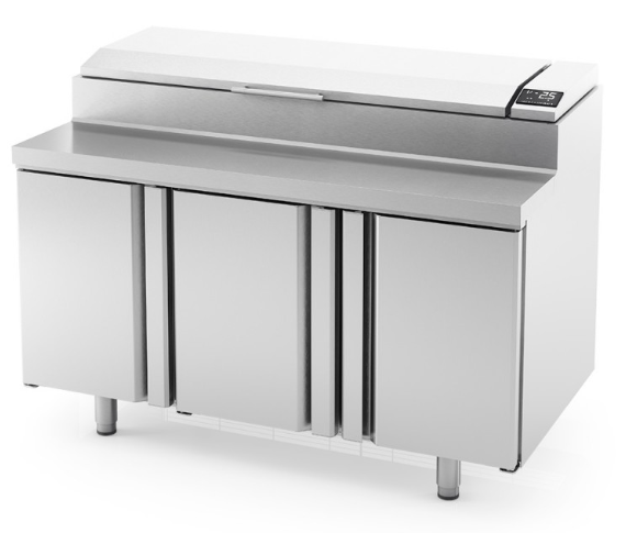 Infrico Pizza werkbank met ingebouwde saladette MEV 1500