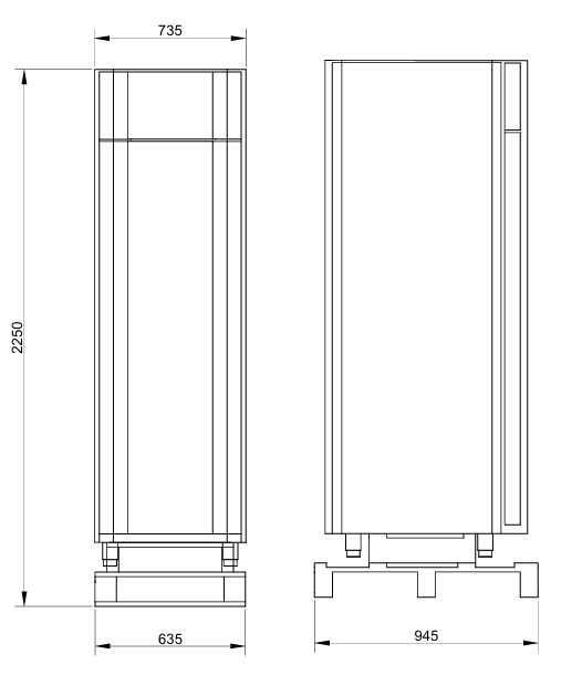 Gram Professionele bakkerij koelkast  BAKER C 500 GS