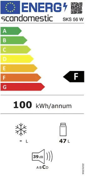 Scandomestic Koelkast SKS 56 WIT