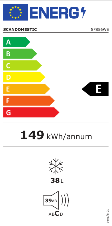 Scandomestic diepvries SFS 56 WE
