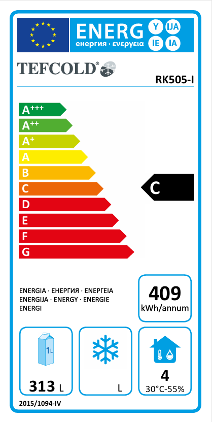 KOELKAST TEFCOLD RK 505