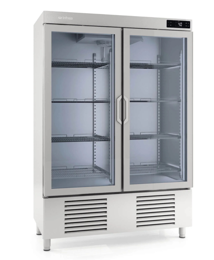 Infrico Professionele bedrijfskoelkast met glazen deur AEX 1000 T/F