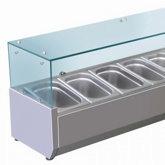Tefcold Gekoelde opzetvitrine voor bakken GN1/3 VRX1400(380)