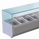 Tefcold Gekoelde opzetvitrine voor bakken GN1/3 VRX1400(380)