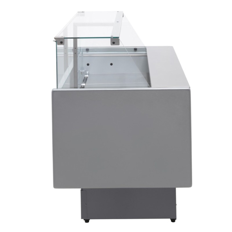 Tecnodom koeltoonbank met rechte kantelruiten MR80-150VD