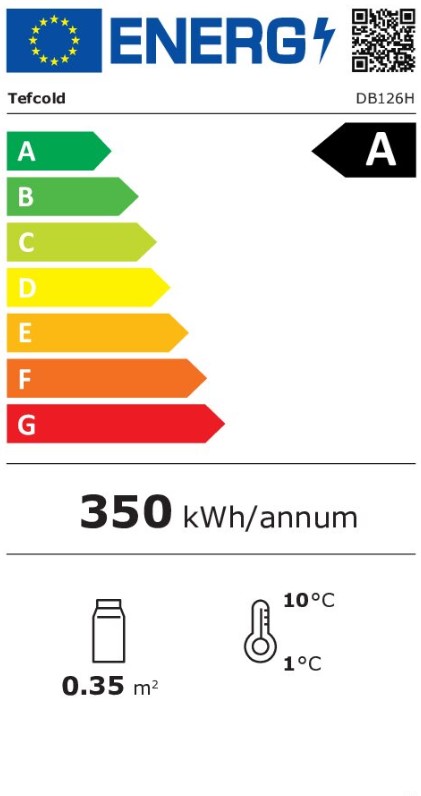 Tefcold barkoelkast DB 126 H 