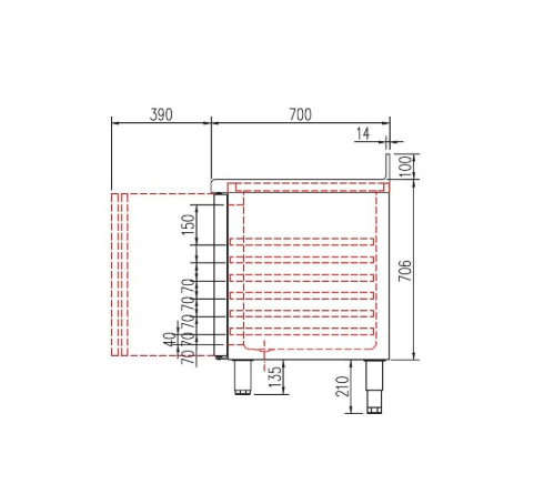 Coreco koelwerkbank MRG-300