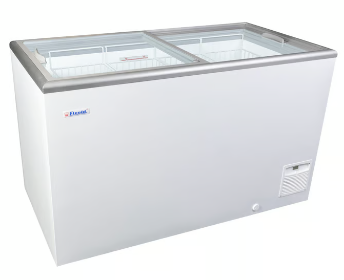 Elcold bewaarder met glazen schuifdeksels NOVA 45