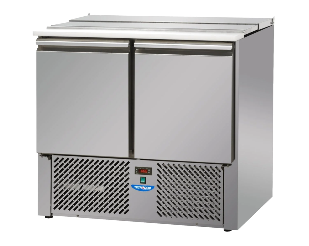 Tecnodom gekoelde werkbank met ingebouwde saladette SLV02 EKO