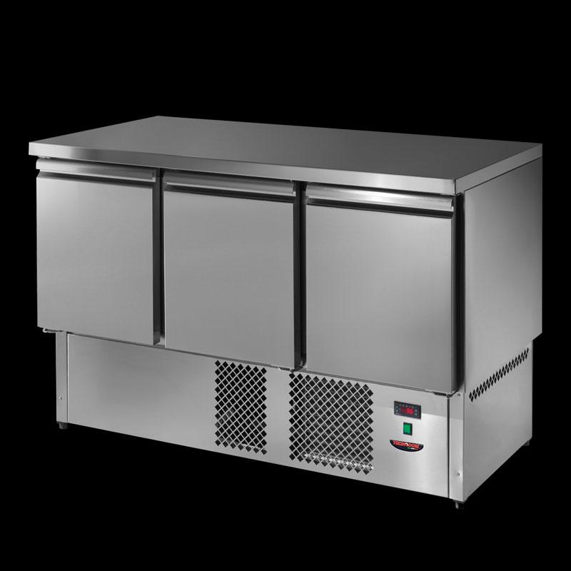 Tecnodom gekoelde werkbank met ingebouwde saladette SLV03 NX 