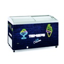 Tensai storage freezer with curved glass sliding lids GTC 400