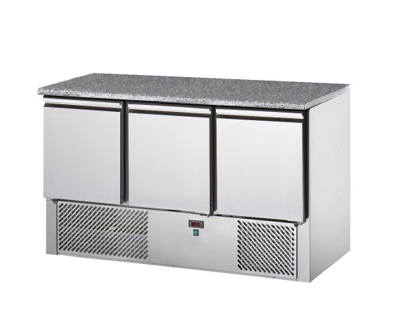 Tecnodom gekoelde werkbank met ingebouwde saladette SLV03 GR 