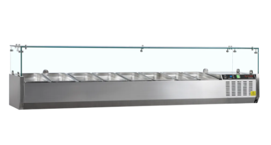 Tefcold opzetkoeling met glazen opzet GVC 38-180