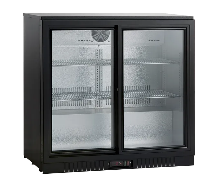 Scancool barkoelkast BB211SLBB schuifdeuren