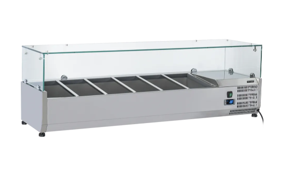 Tefcold Gekoelde opzetvitrine voor bakken GN1/3 VRX1400(380)