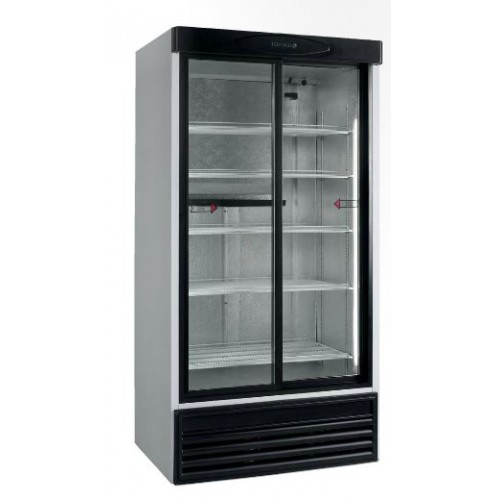 Dancold Dubbeldeurs koelkast met glazen schuifdeuren FS 1002 S