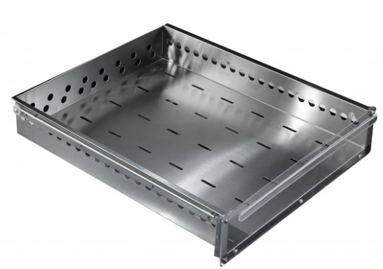 [35707] Tecnodom set laden in inox met plexi front KCA07-P