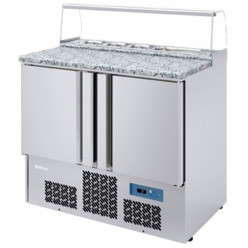 Infrico Gekoelde werkbank met ingebouwde saladette GN 1/1 ME 1000 PIZZA