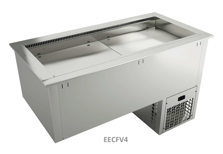 Infrico Inbouw saladette geventileerd EECFV 4