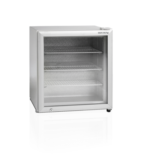 Tefcold mini vrieskast met glazen deur UF 100 G