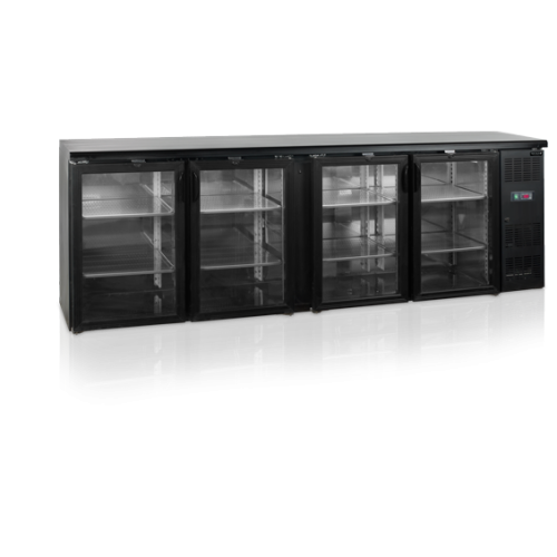 Tefcold Werkbank flessenkoeler met glasdeur CBC 410 G