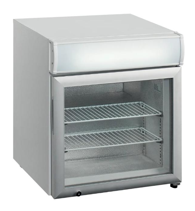 Tefcold Mini vrieskast met glazen deur UF 50 GCP