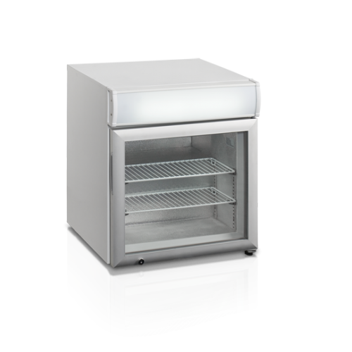 Tefcold mini vrieskast met glazen deur UF 50 GCP