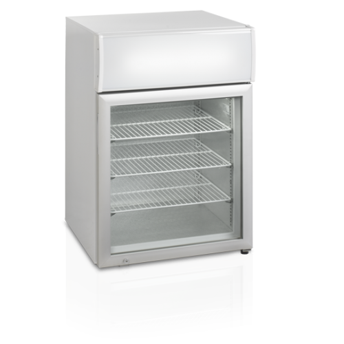 Tefcold mini vrieskast met glazen deur UF 100 GCP
