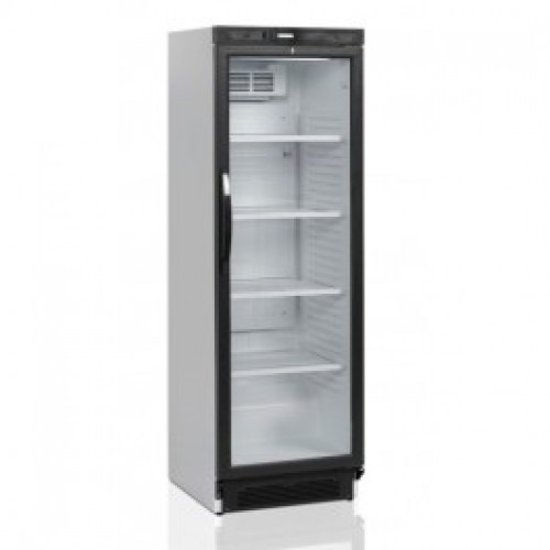 Tefcold drankenkoeler met glasdeur CEV 425 Zwart 