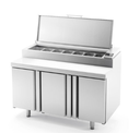 Infrico Pizza werkbank met ingebouwde saladette MEV 1500