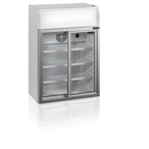 Tefcold Display koelkast met glasdeur FSC 100