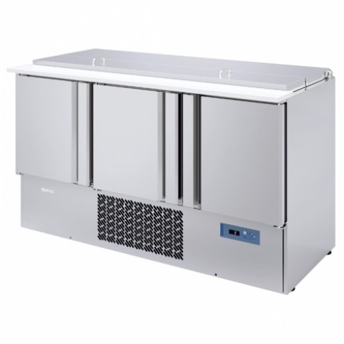 Infrico Gekoelde werkbank met ingebouwde saladette GN 1/1 ME 1003 BAN