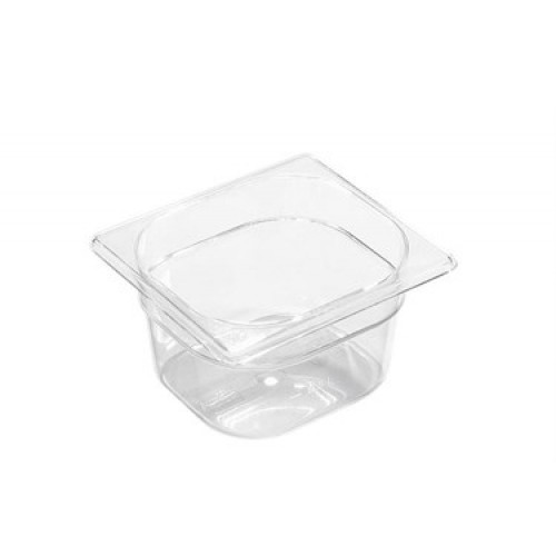 GN bak 1/6 diepte 150 mm polycarbonaat