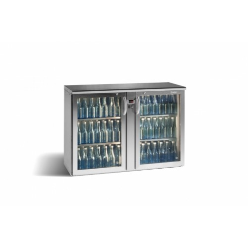 Gamko Split werkbank flessenkoeler met glazen deur ECO 22 GVSCS 