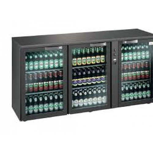 Gamko Split werkbank flessenkoeler met glazen deur ECO 222 GVS