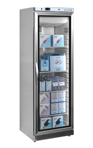 [37219] Tefcold Professionele vrieskast UF 400 VSG met glazen deur